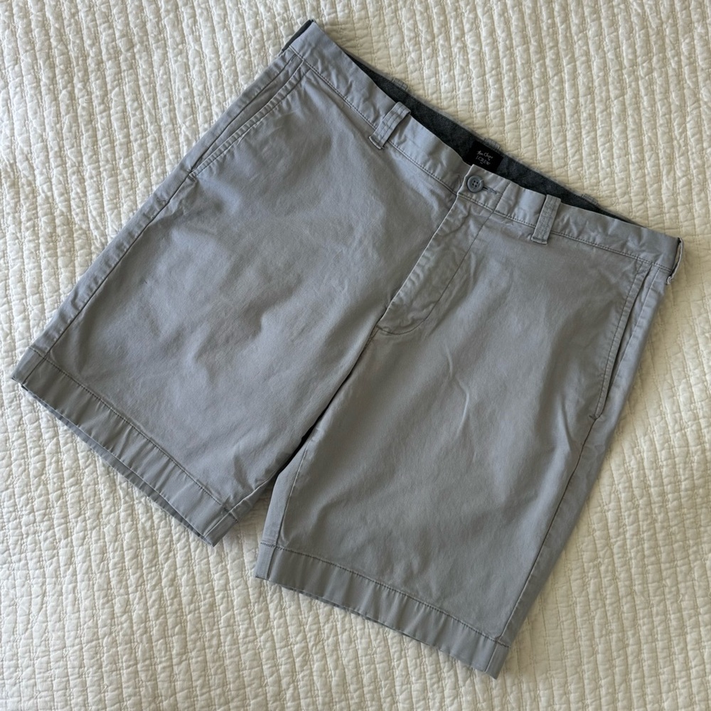 J. Crew Gray Flat Front Shorts Classic Style